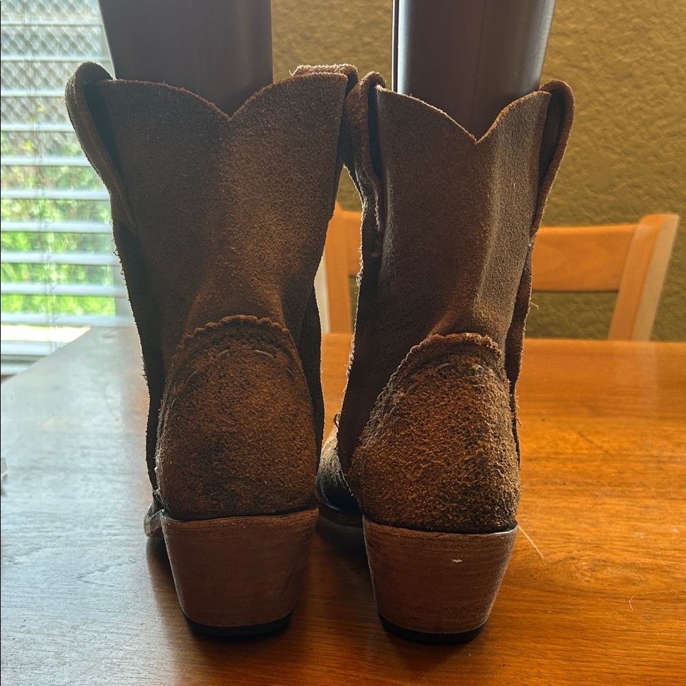 LIBERTY Black Rustic Brown Ankle Booties - Picture 7 of 11
